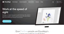 Desktop Screenshot of getcloudapp.com